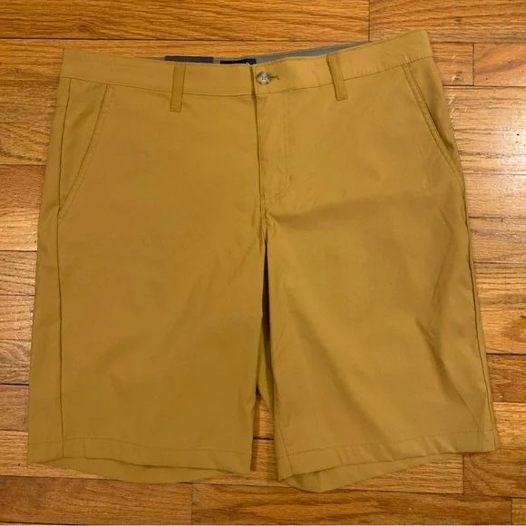 Chaps Performance Golf Shorts Men's 36 X 10.5" Brown Burlwood Stretch Activewear - Picture 1 of 3